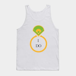 I do- a funny wedding  marriage baseball softball lover design Tank Top